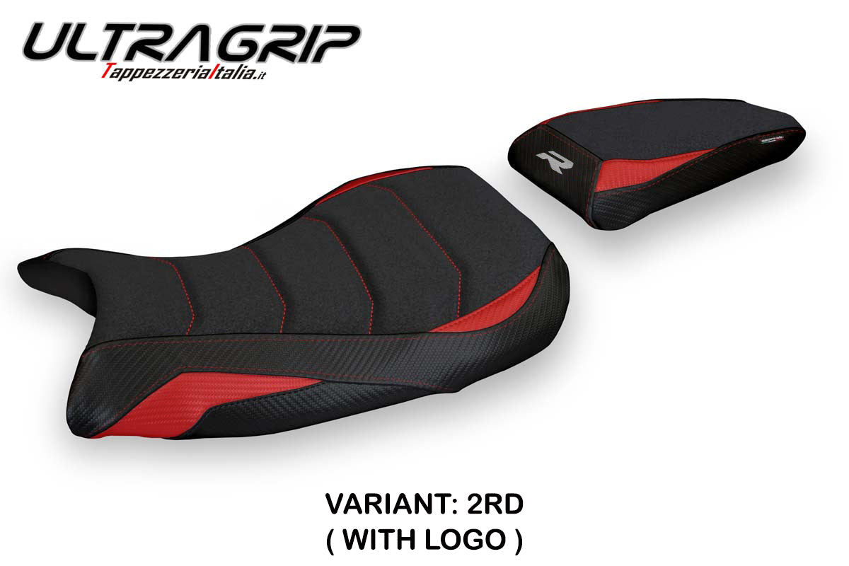 Tappezzeria Italia BMW S1000R M Sport 2021-2025 Seat Cover Ultragrip in Red and Black