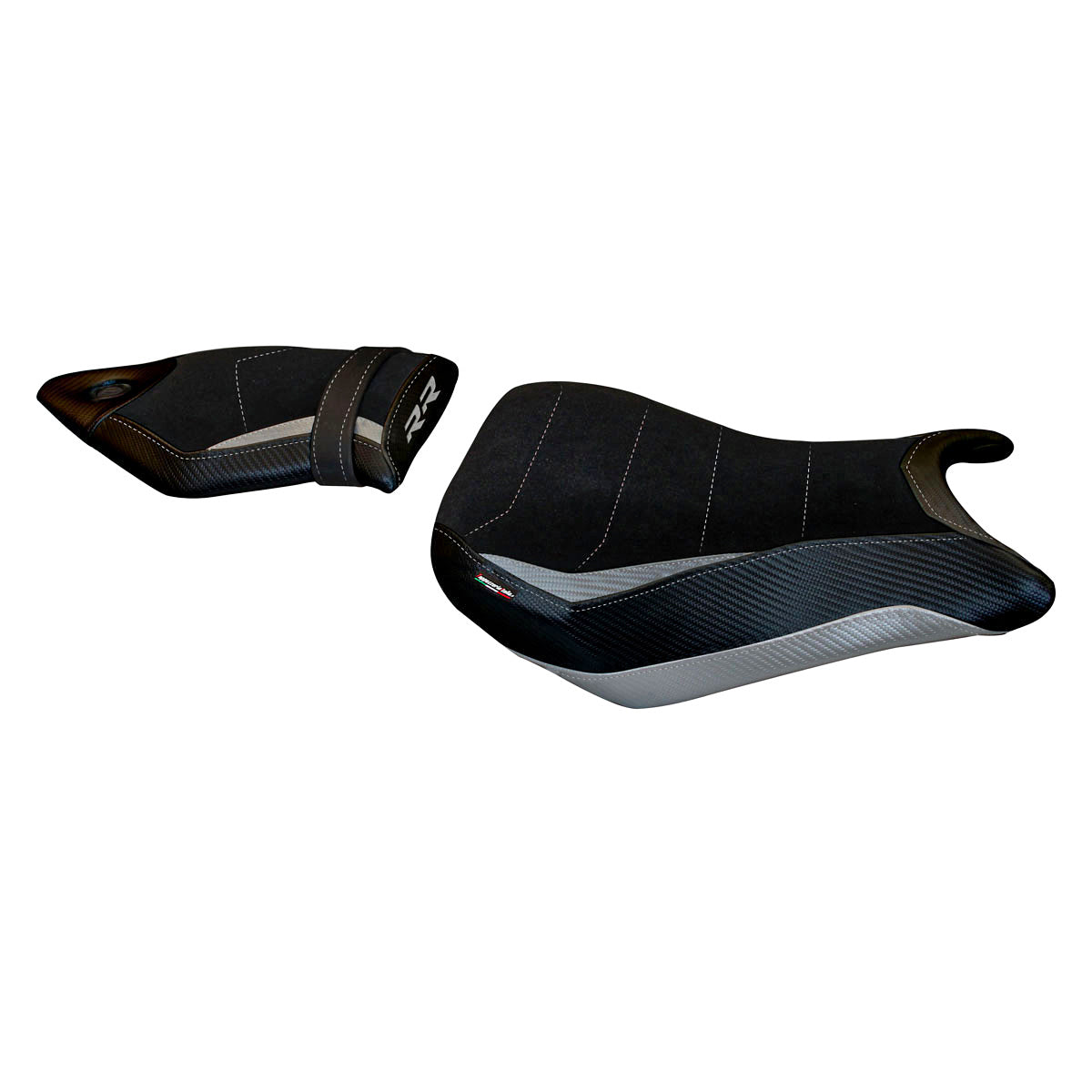 Tappezzeria Italia BMW S1000RR 2015-2018 Seat Cover Comfort in Silver and Black
