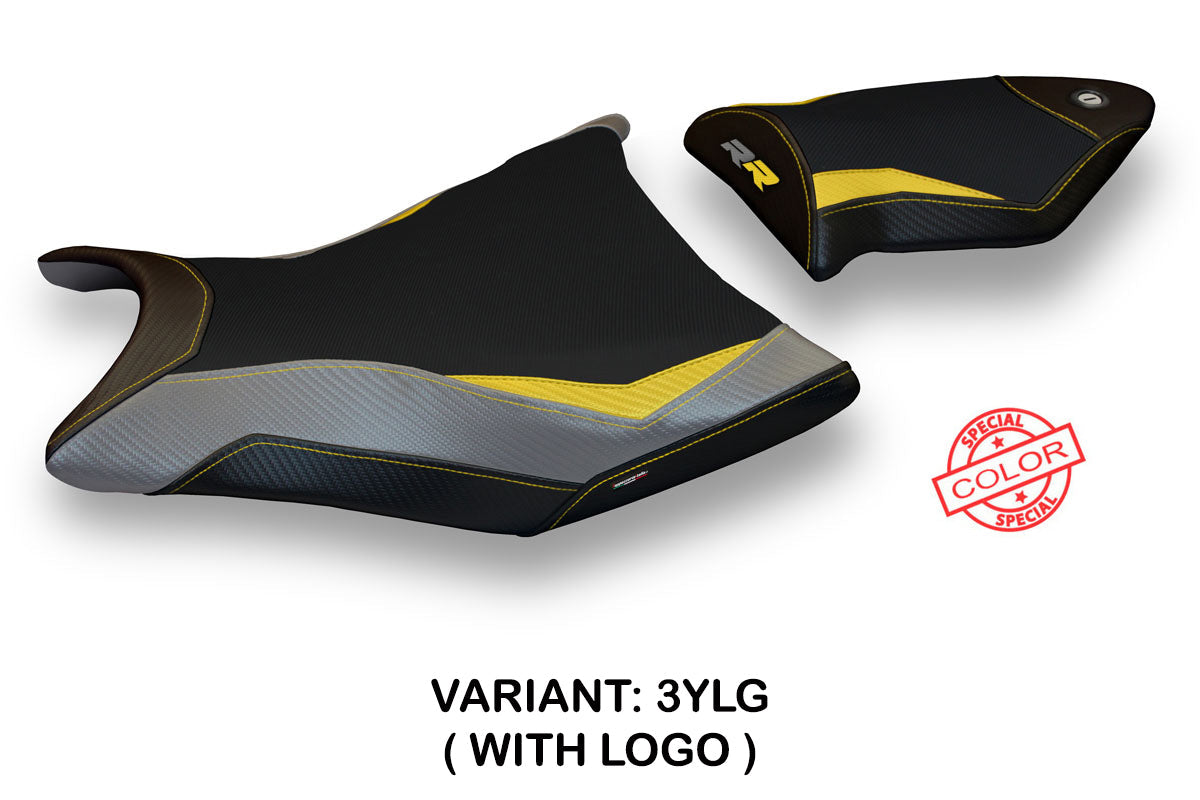 Tappezzeria Italia BMW S1000RR 2009-2011 Seat Cover in Yellow, Grey and Black