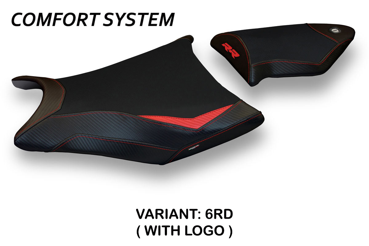 Tappezzeria Italia BMW S1000RR 2009-2011 Seat Cover Comfort in Red and Black