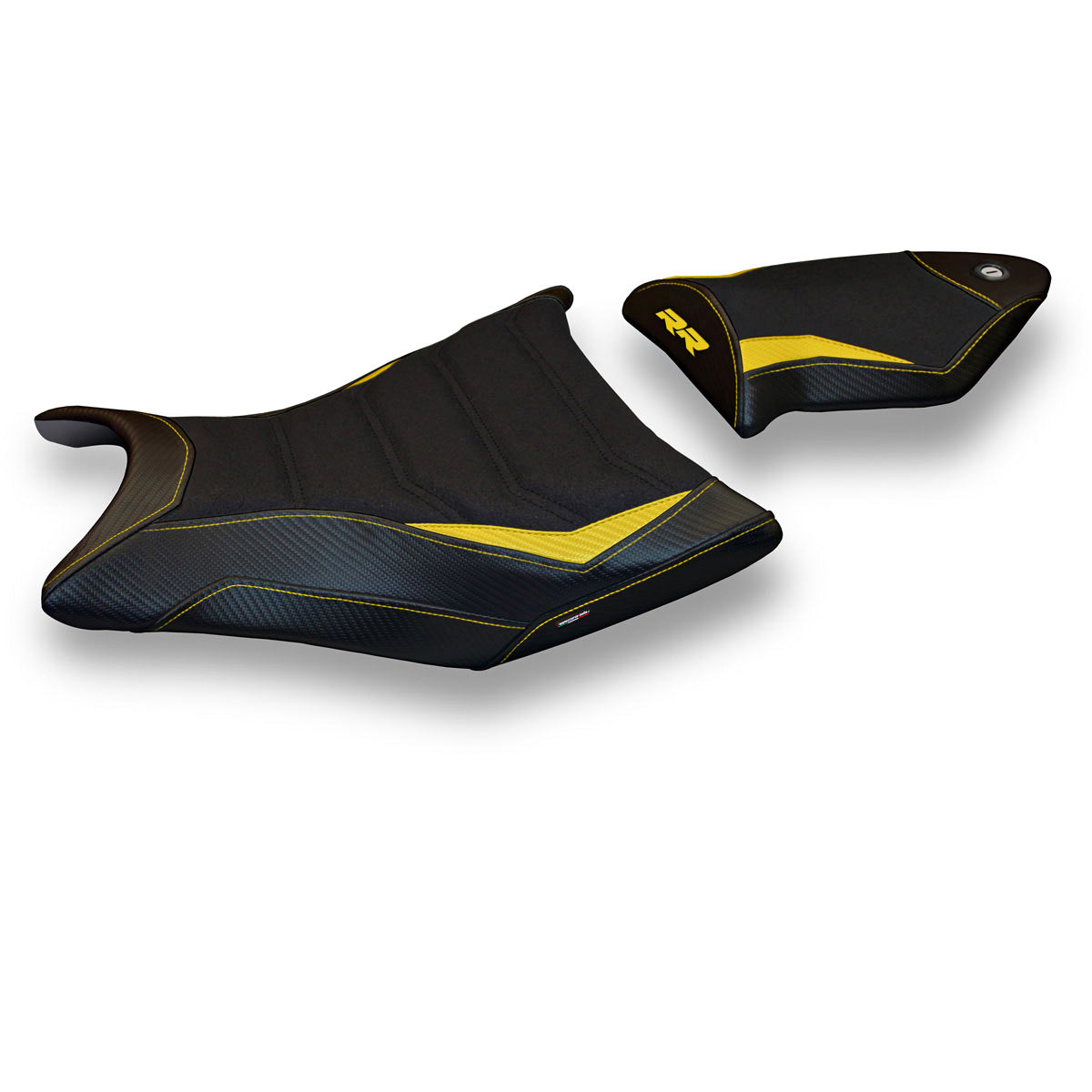 Tappezzeria Italia BMW S1000RR 2009-2011 Seat Cover Ultragrip in Yellow and Black