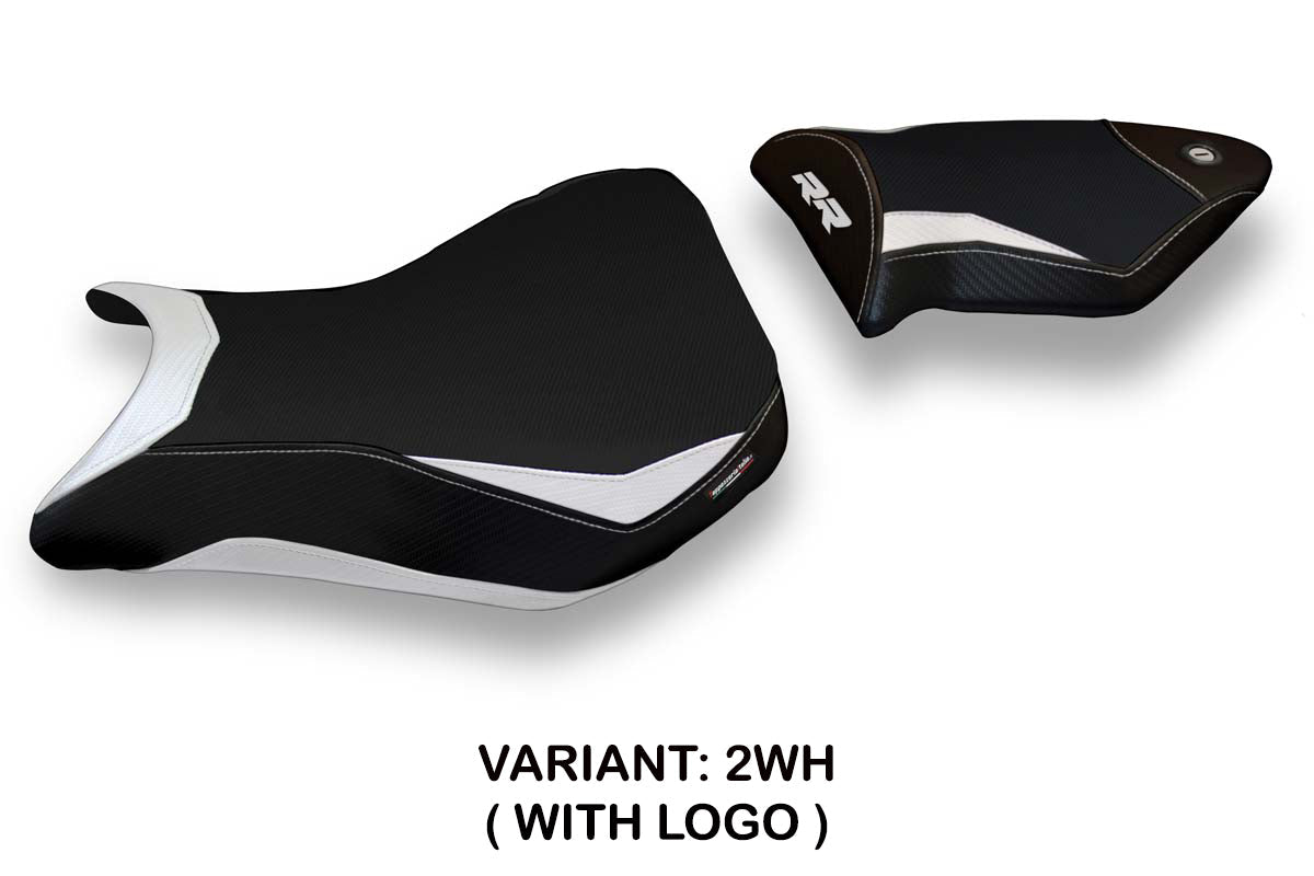 Tappezzeria Italia BMW S1000RR 2012-2014 Seat Cover in White and Black