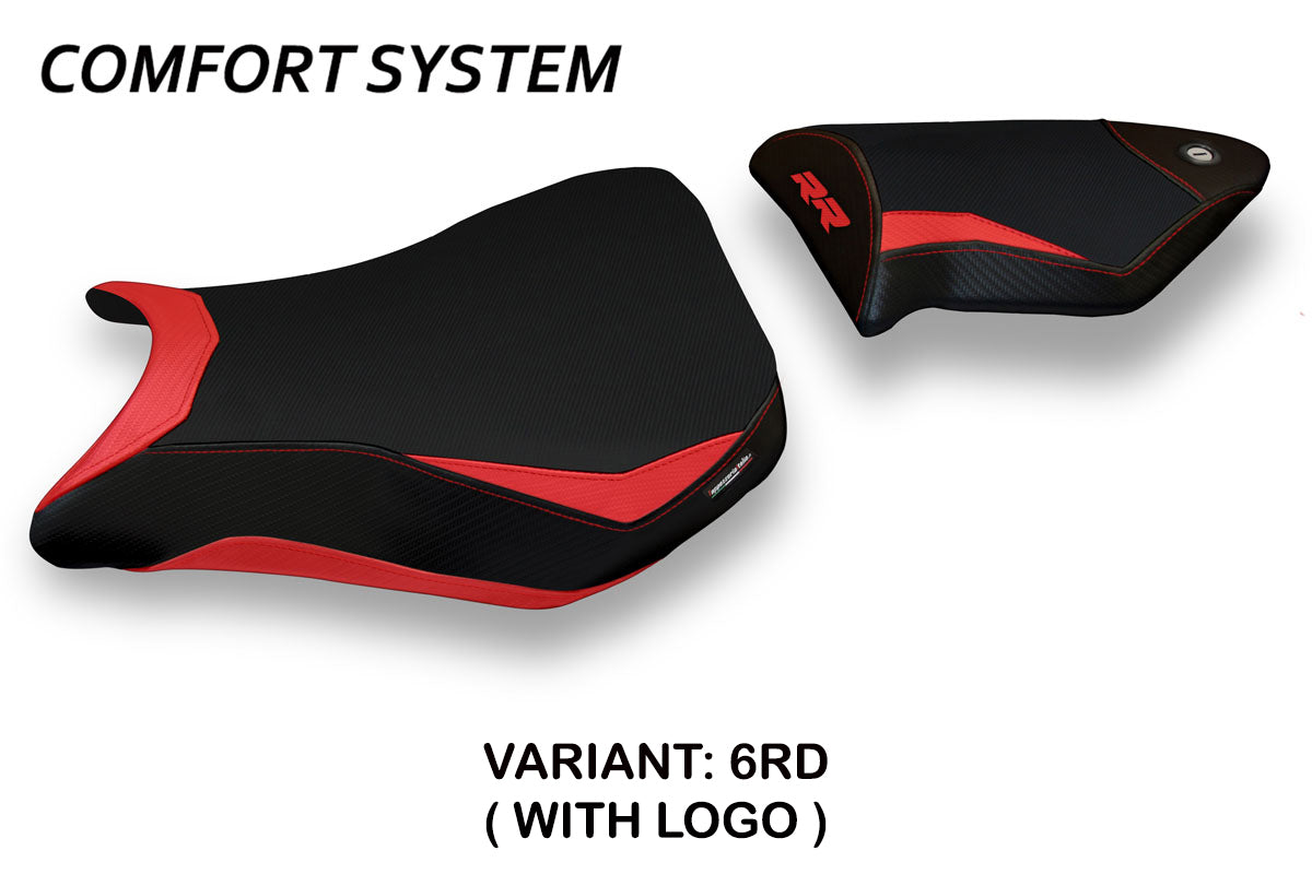Tappezzeria Italia BMW S1000RR 2012-2014 Seat Cover Comfort in Red and Black