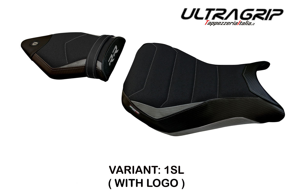 Tappezzeria Italia BMW S1000RR 2012-2014 Seat Cover Ultragrip in Silver and Black