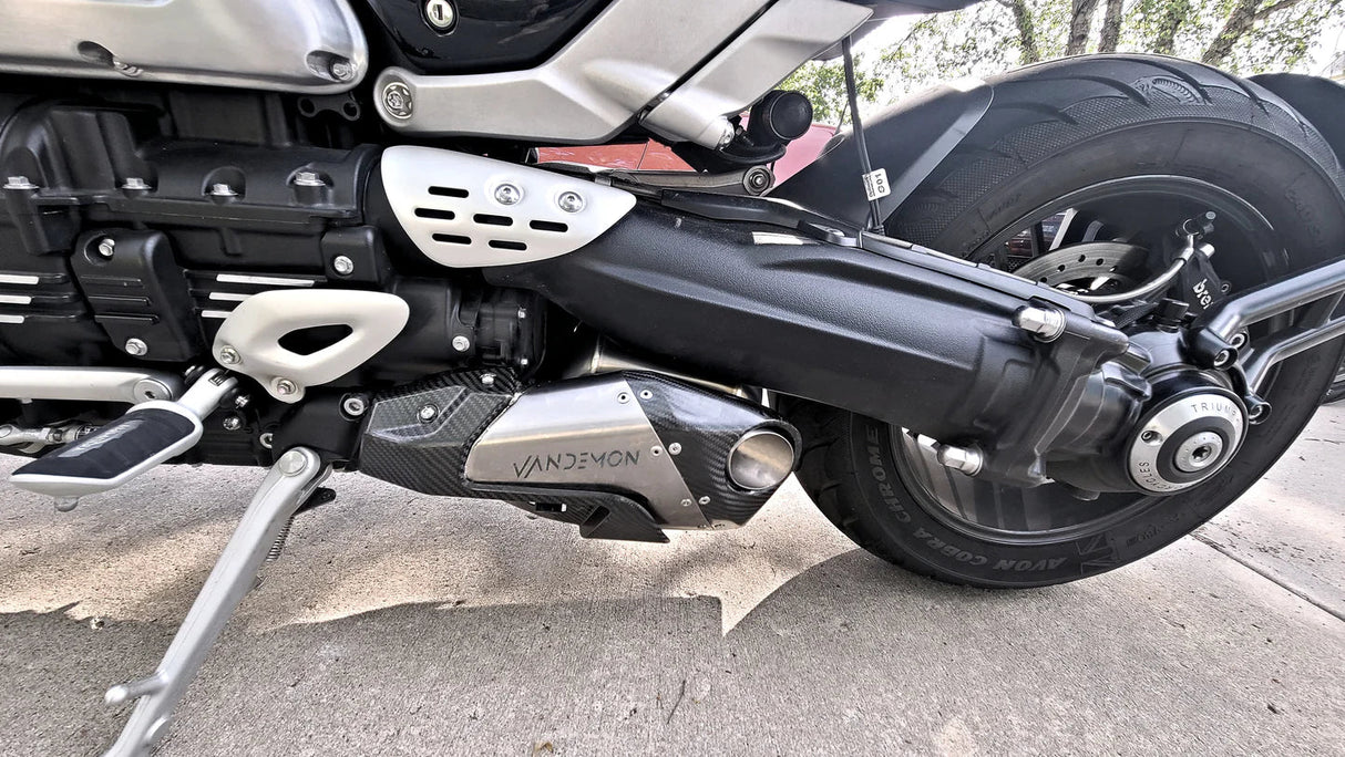Vandemon Triumph Rocket 3R, GT and Storm Titanium Slip-On Mufflers 2019-2026  TRIUMROCKET3MUFC VA-1
