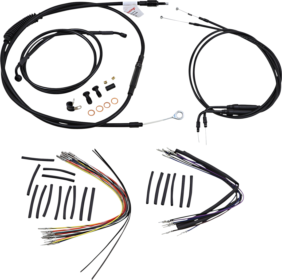 BURLY BRAND Control Kit - 14" Ape Hanger Handlebars B30-1009
