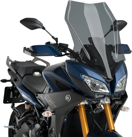 PUIG HI-TECH PARTS Touring Windscreen - Dark Smoke - Yamaha 9725F