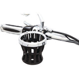 CIRO Drink Holder - Gen 2 - Chrome - Chrome 7/8"/1" Handlebar Mount 55412