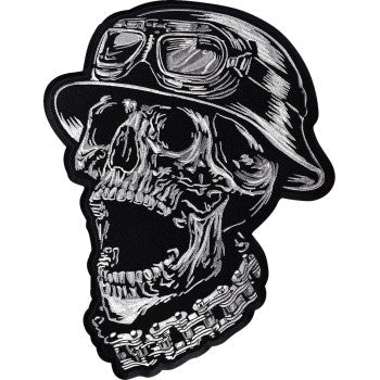 LETHAL THREAT FTW Helmet Skull Embroidered Patch - Large LT30245