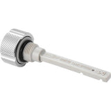 FIGURATI DESIGNS Transmission Oil Dipstick - Magnetic - Knurled - Silver - Twin Cam  FD01-MAGTD-KN-SS