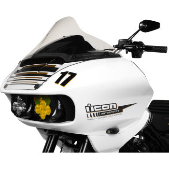 MEMPHIS SHADES Vented Windshield - BRL Race Bubble - Clear - FLTRX MBR101304