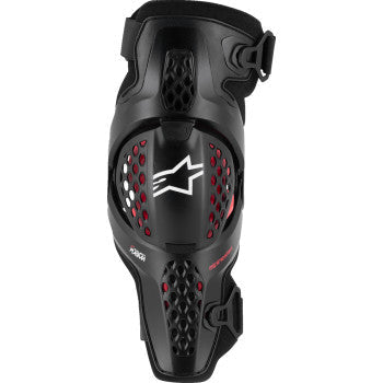 ALPINESTARS SX-1 Plasma Knee Guards - Black/Red/Cool Gray- S/M 6500326-1498-S/M