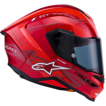ALPINESTARS Helmet S-R7 A-Core Rd/Wh Gloss Ece06/Dot L 8203426-3182-L