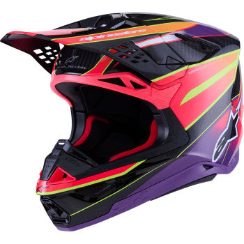 ALPINESTARS Supertech M10 Helmet - MIPS® - Era - Gloss Pink/Violet/Yellow Fluo - 2XL 8301223-3145-XXL