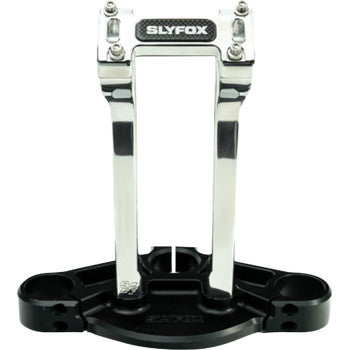 SLYFOX Handlebar Riser Kit - Pullback - 1-1/8" Clamping - 10" Rise - Raw SF-1004-10-R