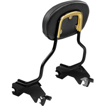 SADDLEMEN Sissy Bar Pad Bracket - Gold 15725GO