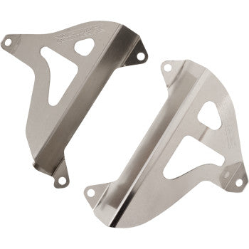 WORKS CONNECTION Radiator Brace Set - Silver - Yamaha 18-075