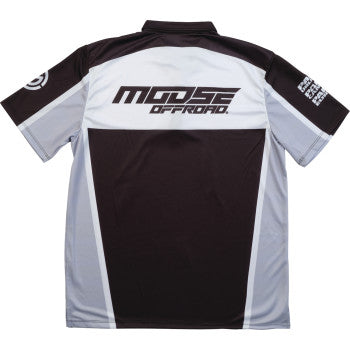MOOSE OFFROAD Moose Pit Shirt - Black/Gray/White - XL MRS01DS01BKWHXR