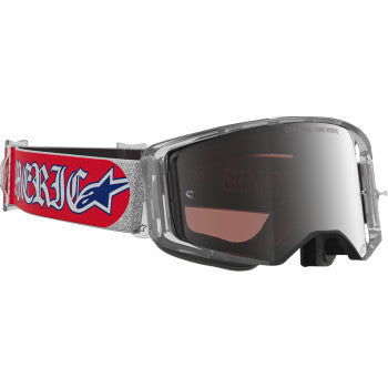 ALPINESTARS GOGGLES Goggle Stech Merica 25 Rd/Bl/Mir Sil/Copper 5105226-3720