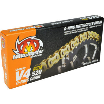 MOTO-MASTER V4 520 - Drive Chain - 120 Links - Gold 652002