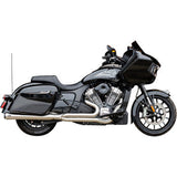 S&S CYCLE 2-into-1 Qualifier Exhaust System - Brushed Stainless Steel - 49 State - Indian with PowerPlus 550-1132