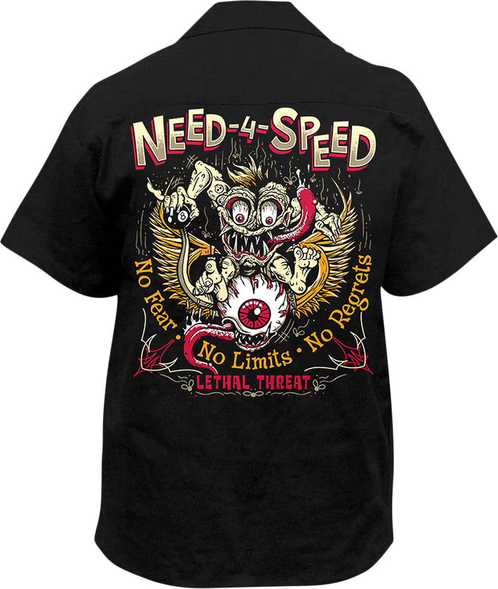 LETHAL THREAT Need 4 Speed Shirt - Black - Medium HW50232M