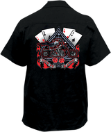 LETHAL THREAT Let It Ride Shop Shirt - Black - Medium FE50133M
