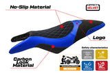 Tappezzeria Italia Cagiva Raptor 650-1000 2000-2007 Seat Cover in Blue and Black