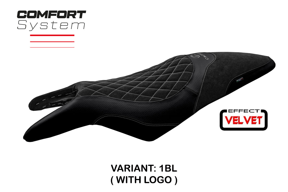 Tappezzeria Italia Cagiva Raptor 650-1000 2000-2007 Seat Cover Comfort in Black