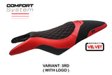 Tappezzeria Italia Cagiva Raptor 650-1000 2000-2007 Seat Cover in Comfort and Red