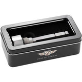 FIGURATI DESIGNS Transmission Oil Dipstick - Magnetic - Curved - Silver - Twin Cam  FD01-MAGTD-SM-SS