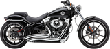 COBRA Speedster Swept Short Exhaust - Chrome - FXSB '13-'17 6226