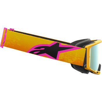 ALPINESTARS GOGGLES Goggle Vision 8 Corp Org/Ylw/Pink Mirror-Gold 5101625-4005