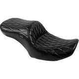 LE PERA Maverick Seat - without Backrest - Diamond Stitch - Black - FLH/FLT '23-'24 LV-957DM
