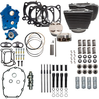 S&S CYCLE Power Pack - 4.375" Stroke - Water Cooled - Black w/Highlights - M8 310-1054C