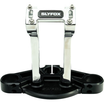 SLYFOX Handlebar Riser Kit - Pullback - 1" Clamping - 8" Rise - Raw SF-1002-08-R