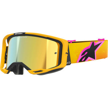 ALPINESTARS GOGGLES Goggle Vision 8 Corp Org/Ylw/Pink Mirror-Gold 5101625-4005