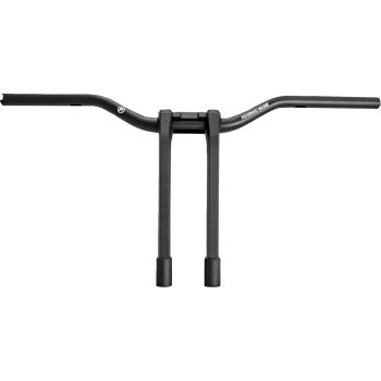 PERFORMANCE MACHINE (PM) Phatbar & Riser Kit - Internal Wiring/Gauge Mount Holes - 11-1/2" - Black Ops 0208-2197M-SMB