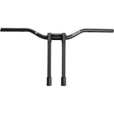 PERFORMANCE MACHINE (PM) Phatbar & Riser Kit - Internal Wiring/Gauge Mount Holes - 11-1/2" - Black Ops 0208-2197M-SMB