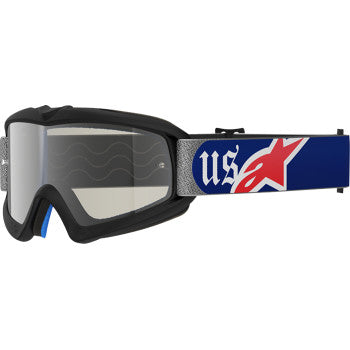 ALPINESTARS GOGGLES Goggle Yth Vsn Corp Merica 25 Rd/Bl/Mir Sil 5140126-3700