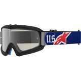 ALPINESTARS GOGGLES Goggle Yth Vsn Corp Merica 25 Rd/Bl/Mir Sil 5140126-3700