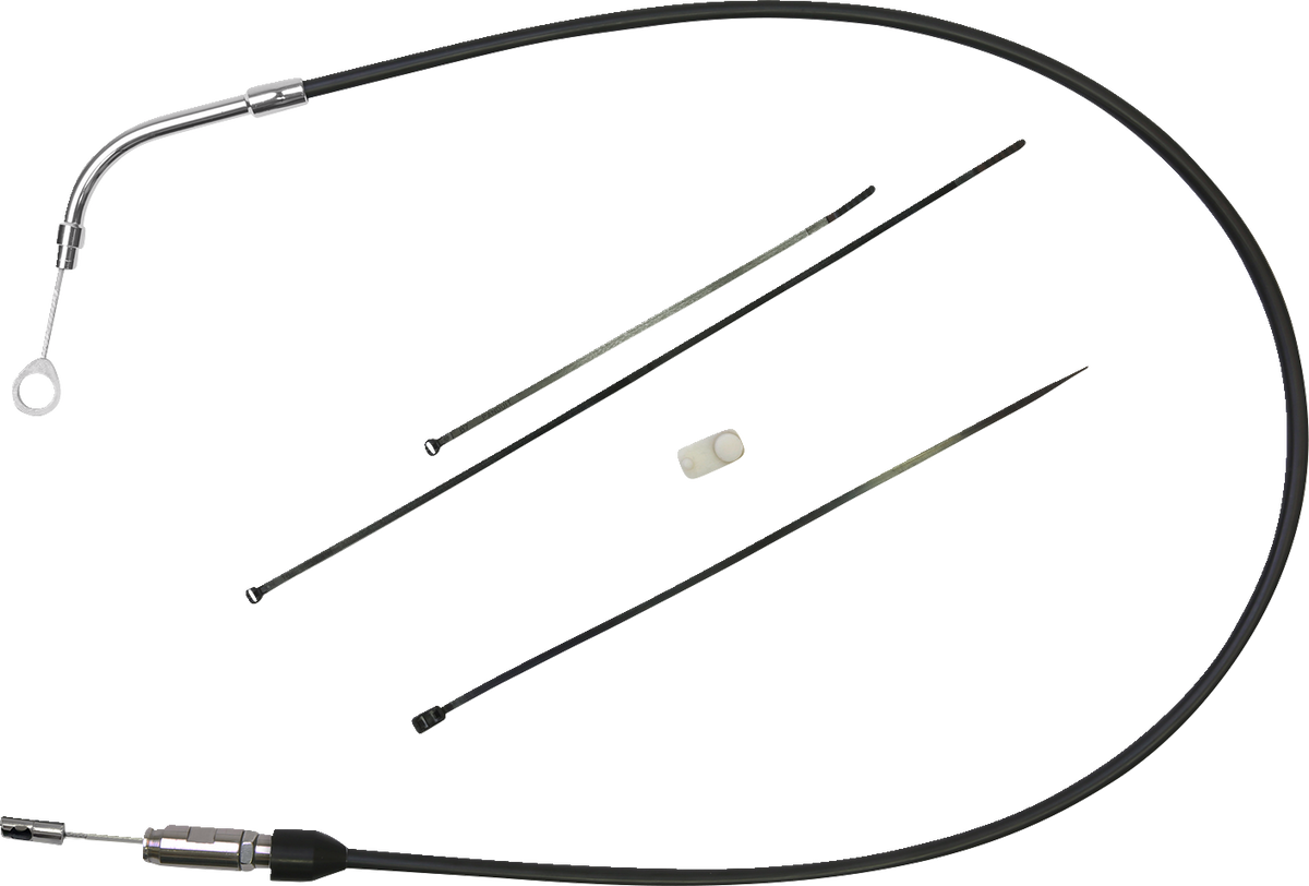 DRAG SPECIALTIES Clutch Cable - Upper - 45" - Black/Chrome 4323506HE
