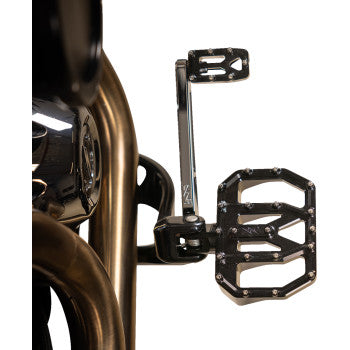 THRASHIN SUPPLY CO. Mini Aggressor Floorboards - Black - Rear TSC-2031-1-D