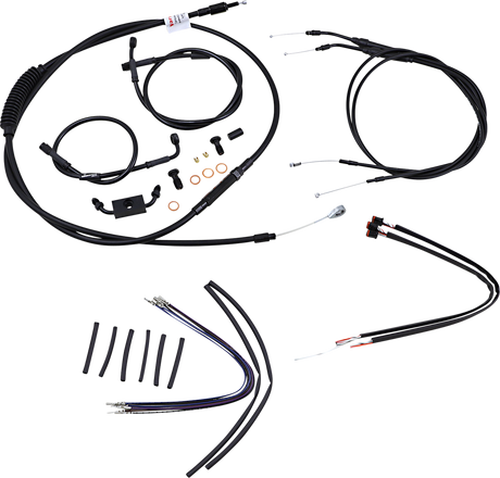BURLY BRAND Control Kit - 16" Ape Hanger Handlebars - ABS B30-1123