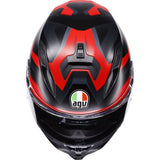 AGV Helmet K7 Glimpse Matte Black/Red Lg 2118399004-015-L