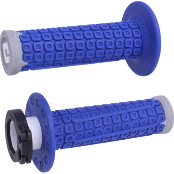 ODI Nomad Lock-On Grips - Off-Road - Blue/Gray/Gray H36NDUG