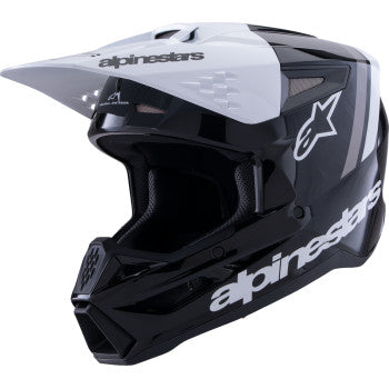 ALPINESTARS SM3 Helmet - Radium - Gloss Black/White/Gray - 2XL 8300826-1546-XXL