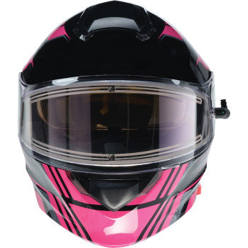 Z1R Solaris 2.0 Helmet - First Tracks - Electric - Dual Pane - Black/Pink - XL 0120-0847