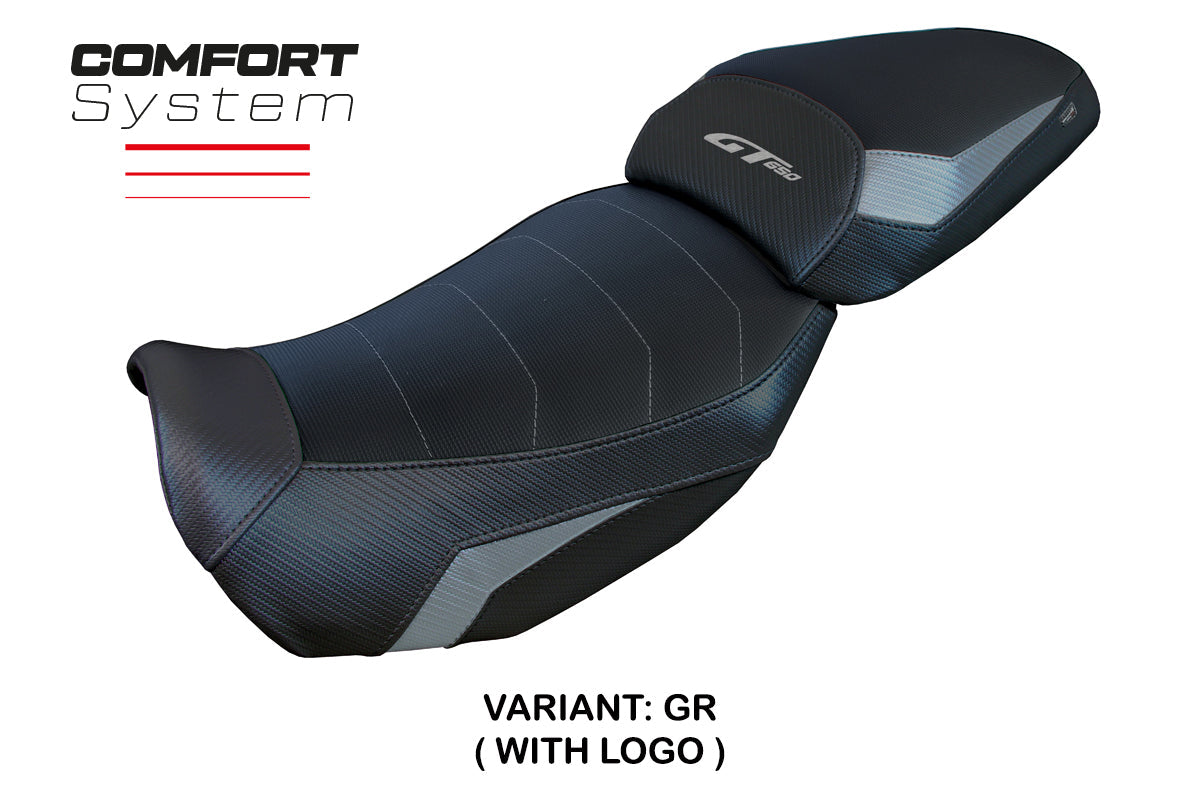 Tappezzeria Italia CF Moto 650GT 2021-2025 Seat Cover Comfort in Grey and Black