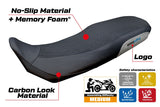 Tappezzeria Italia CF Moto 800 MT X 2025 Seat Cover Ultragrip Comfort Silver Black